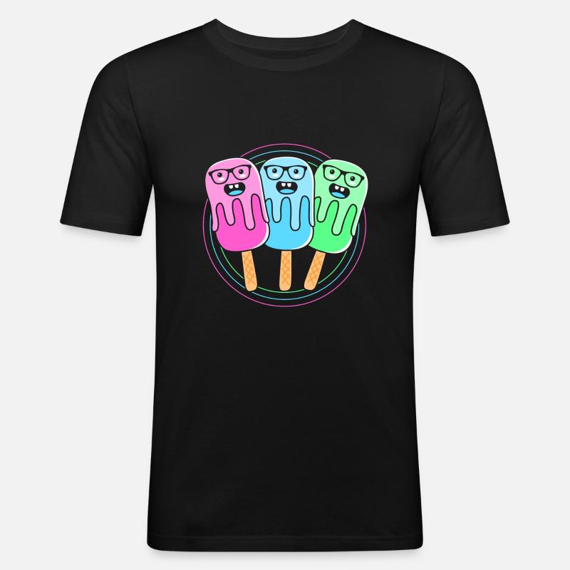 Pool Party - Männer Slim Fit T-Shirt - Schwarz