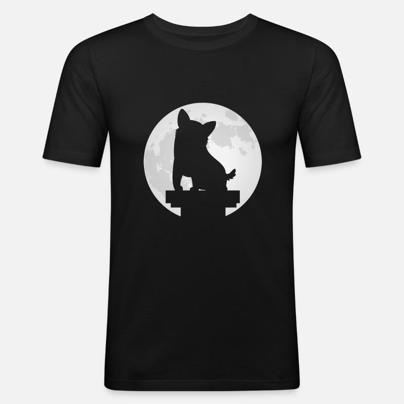 Corgi - Men's Slim Fit T-Shirt - black