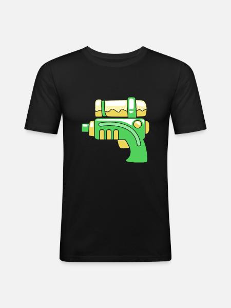 Water pistol - Men's Slim Fit T-Shirt - black