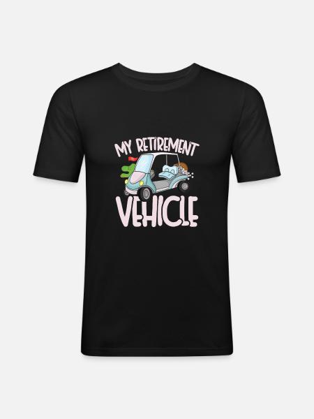 Retirement vehicle - Men's Slim Fit T-Shirt - black