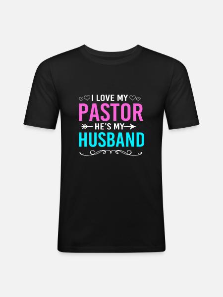 Pasteur - T-shirt près du corps Homme - noir