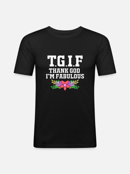 Body Positivity - Men's Slim Fit T-Shirt - black
