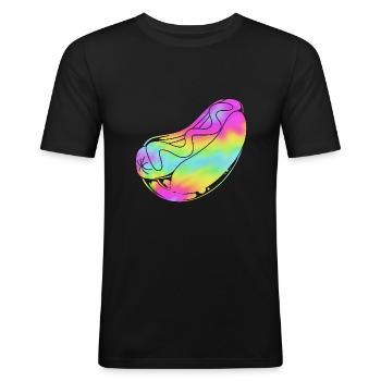 Hot Dog Snack - Men's Slim Fit T-Shirt - black - Front - Nik (191cm)