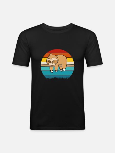 Sloth - Men's Slim Fit T-Shirt - black