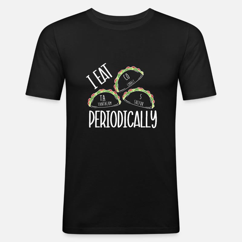 Periodensystem - Männer Slim Fit T-Shirt - Schwarz