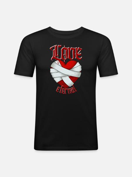 Love Eternal - Men's Slim Fit T-Shirt - black