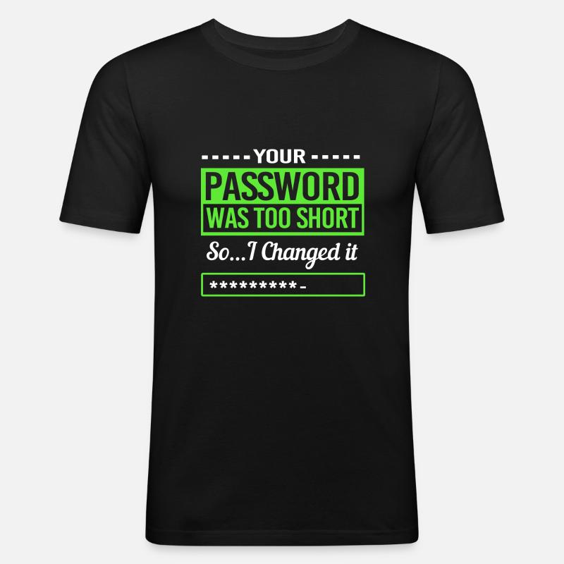 Cybersecurity Cyber Programmer Hacker - Men's Slim Fit T-Shirt - black