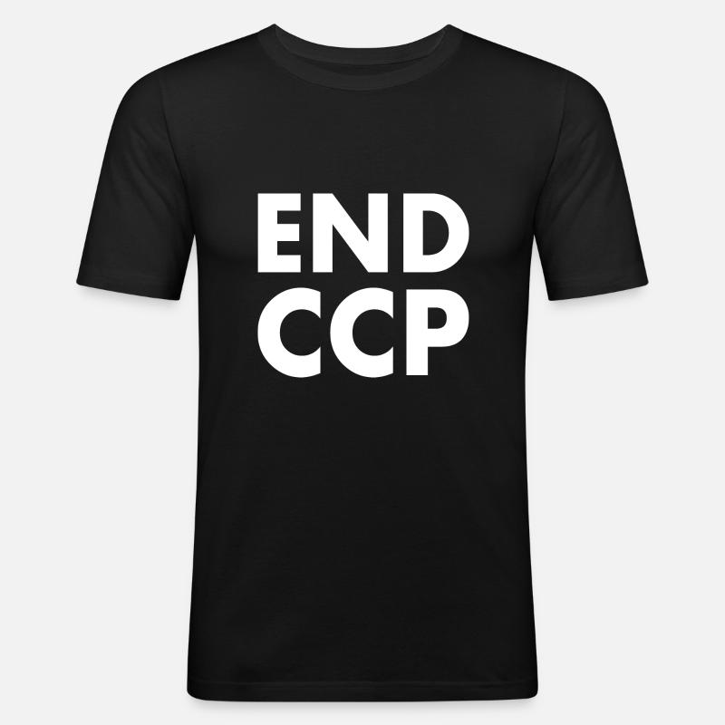 End ccp - Obcisła koszulka męska - czarny