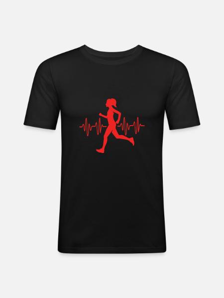 Trail running - Men's Slim Fit T-Shirt - black