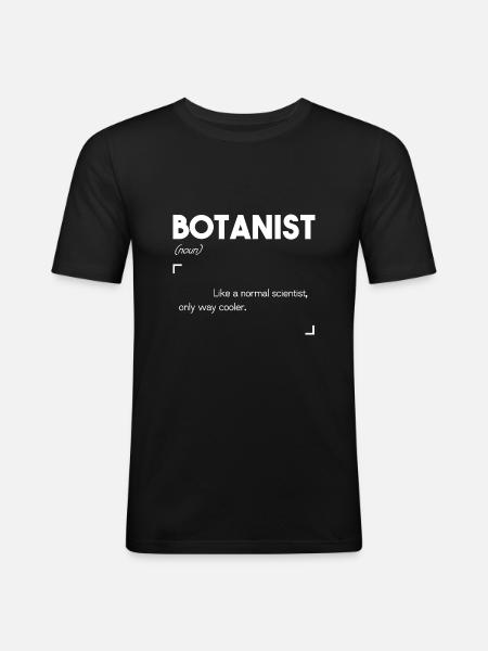 Botanist - Men's Slim Fit T-Shirt - black
