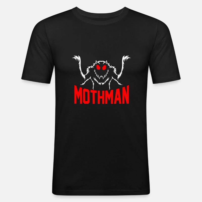 Mottenmann - Männer Slim Fit T-Shirt - Schwarz
