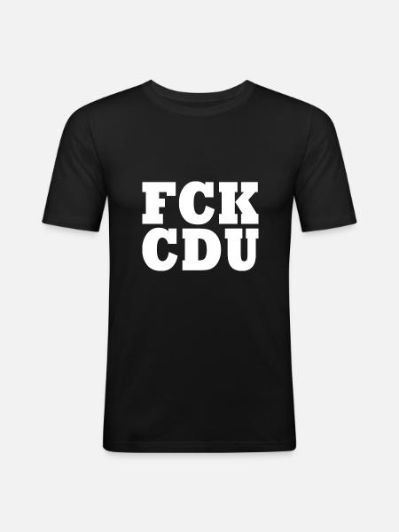 Cdu - Men's Slim Fit T-Shirt - black