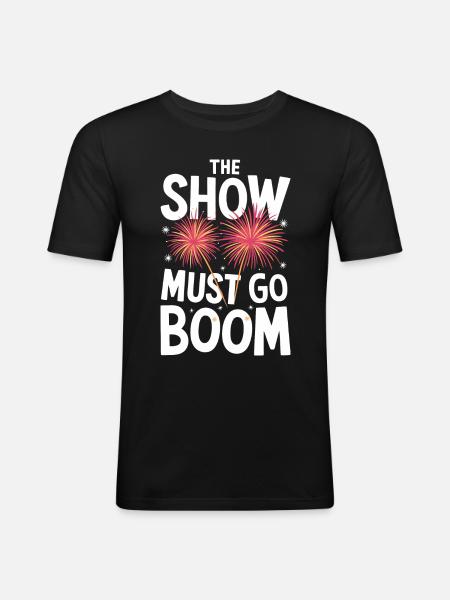 Pyrotechnics Fireworks Pyrotechnics - Men's Slim Fit T-Shirt - black