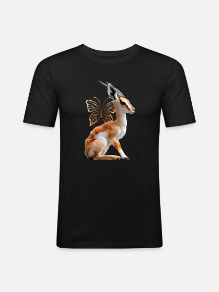 Gazelle - Men's Slim Fit T-Shirt - black
