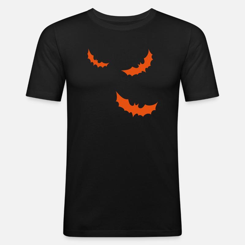 Fledermäuse - Männer Slim Fit T-Shirt - Schwarz