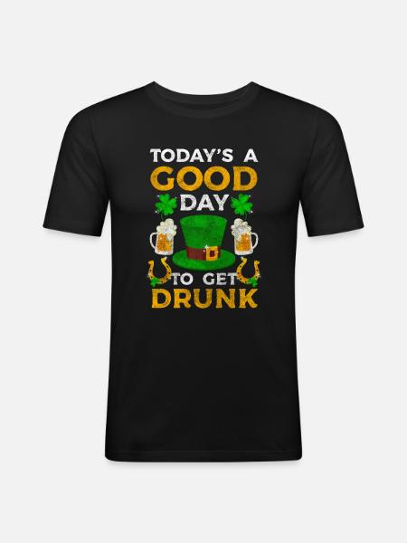 Irish Wanderlust Happiness Irish - Men's Slim Fit T-Shirt - black