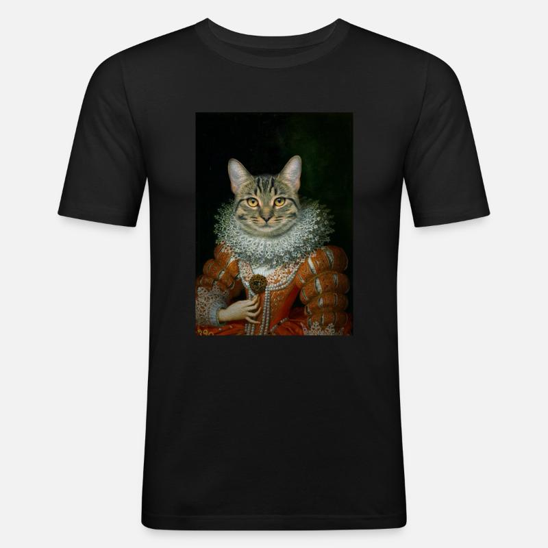 Chatelaine - Männer Slim Fit T-Shirt - Schwarz