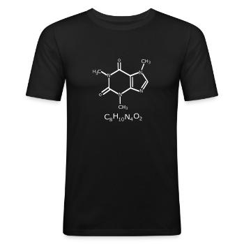 Funny Chemistry Scientist Chemist Gift - Men's Slim Fit T-Shirt - black - Front - Nik (191cm)