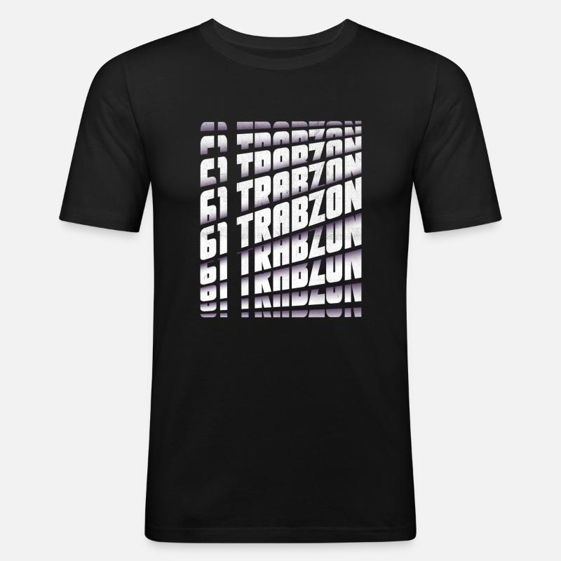 61 Trabzon - Männer Slim Fit T-Shirt - Schwarz