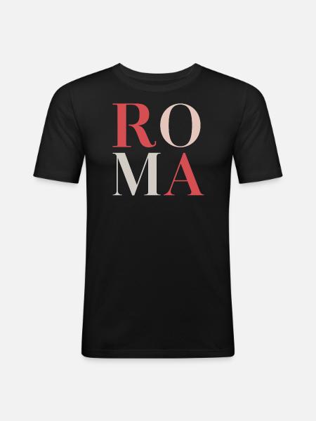 Roma - T-shirt près du corps Homme - noir