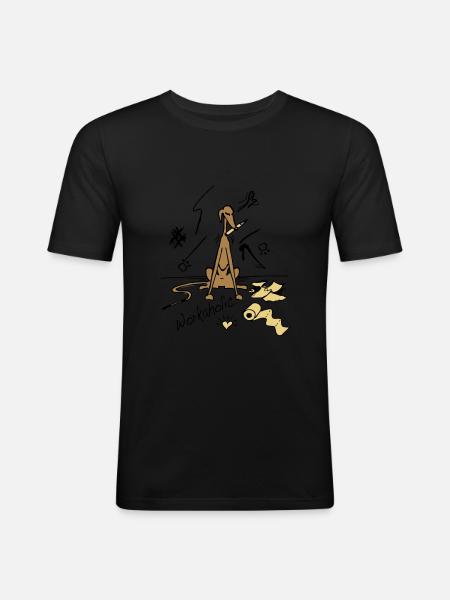 workaholic - Männer Slim Fit T-Shirt -