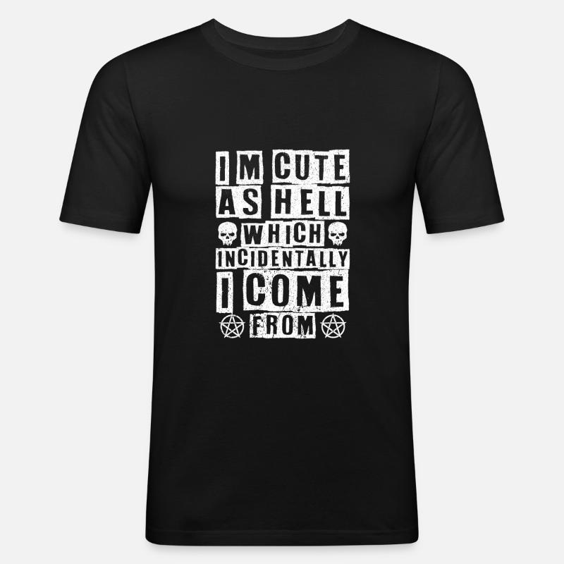 Gothic geschenke - Männer Slim Fit T-Shirt - Schwarz
