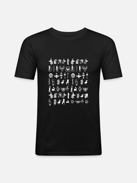 Hieroglyph - Men's Slim Fit T-Shirt - black