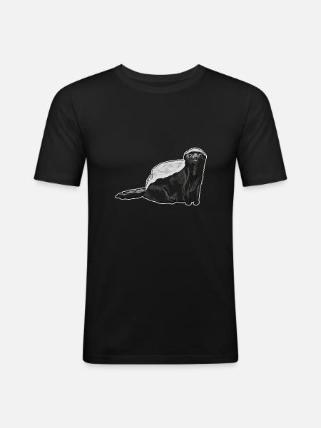 Honey Badger - Men's Slim Fit T-Shirt - black