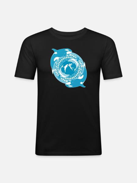 Daughter of Poseidon - Men's Slim Fit T-Shirt - black