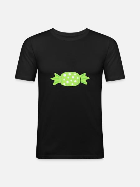 Sweets sweets green - Men's Slim Fit T-Shirt - black