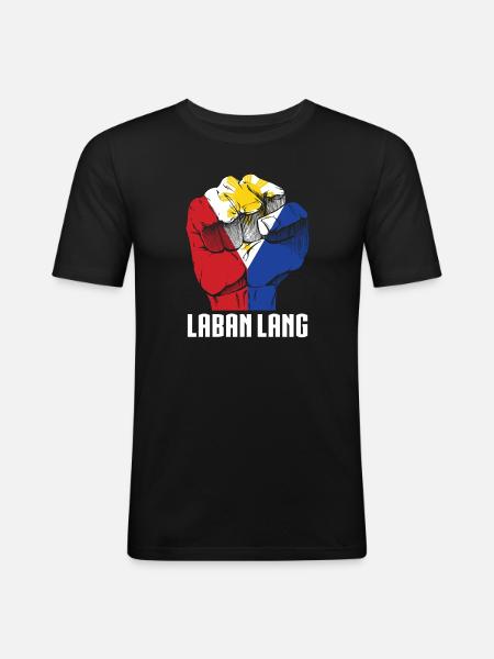 Philippines - Laban Lang - Men's Slim Fit T-Shirt - black