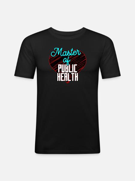 Master of Public Health - Men's Slim Fit T-Shirt - black