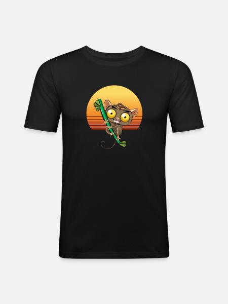 Tarsier Sun - Men's Slim Fit T-Shirt - black