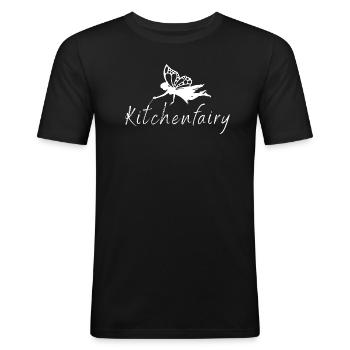 Kitchen Fairy - Men's Slim Fit T-Shirt - black - Front - Nik (191cm)