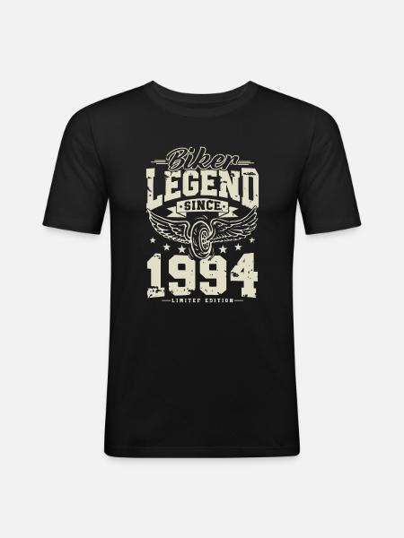 Biker legend since 1994 - Men's Slim Fit T-Shirt - black