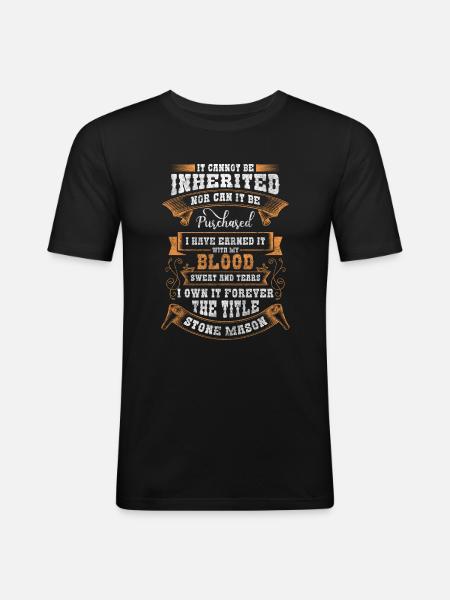 Stone Profession Guild - Men's Slim Fit T-Shirt - black
