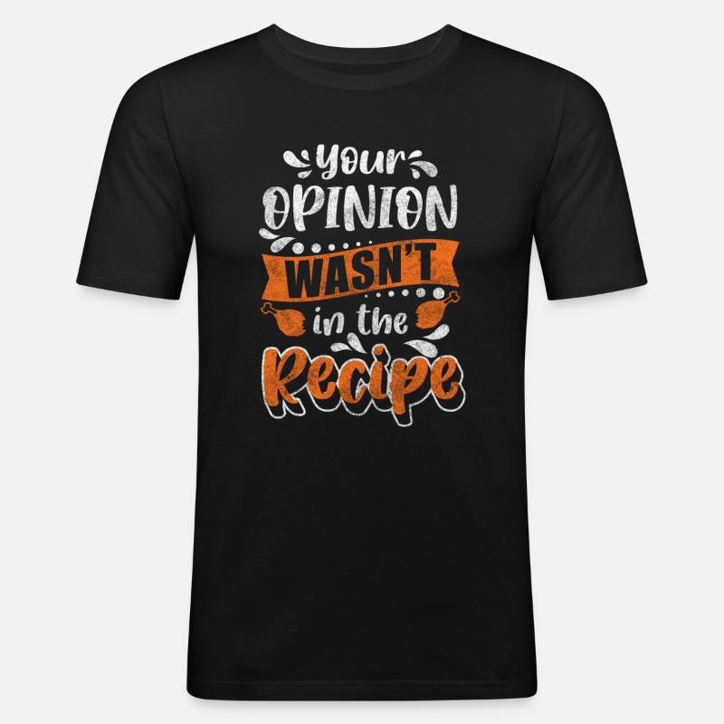 Koch Chef - Männer Slim Fit T-Shirt - Schwarz