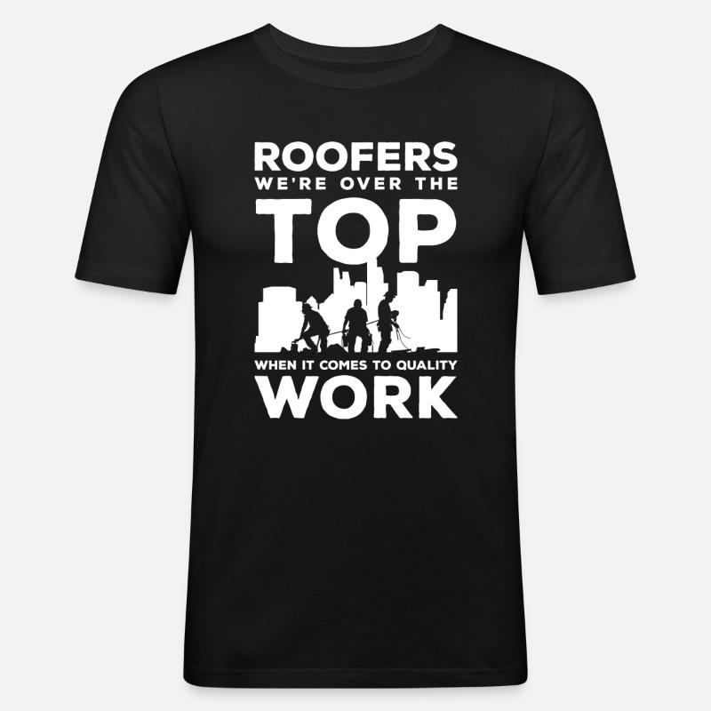 Handwerker Spaß - Männer Slim Fit T-Shirt - Schwarz