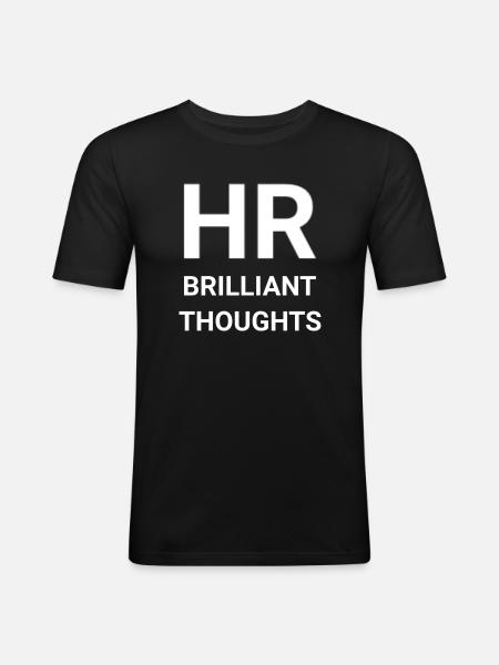 HR Brilliant Thoughts - Men's Slim Fit T-Shirt - black