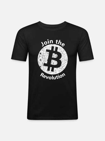 The Bitcoin Age - Men's Slim Fit T-Shirt - black