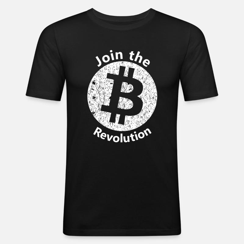 The Bitcoin Age - Men's Slim Fit T-Shirt - black