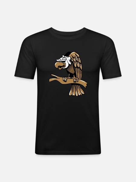 geier sonnenbrille - Männer Slim Fit T-Shirt - Schwarz
