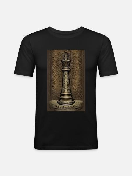 Chess | Chess piece | Chess player - Men's Slim Fit T-Shirt - black