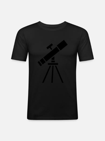 telescope - Men's Slim Fit T-Shirt - black