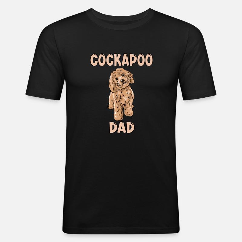 Cockapoo Dad - Men's Slim Fit T-Shirt - black