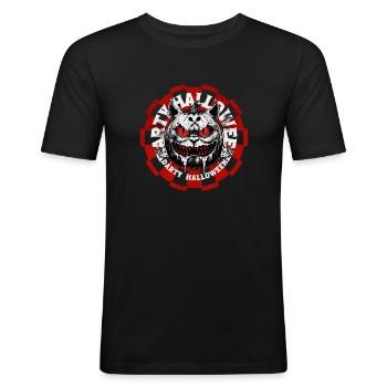 Darts Halloween Ask Forgiveness - Men's Slim Fit T-Shirt - black - Front - Nik (191cm)