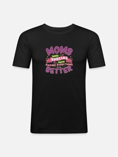 Mor mor mors dag siger gave - Herre Slim Fit T-Shirt - sort