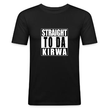 Kirwa Kerwa Kirchweih Oberpfalz Tracht Geschenk - Männer Slim Fit T-Shirt - Schwarz - Vorne - Nik (191cm)