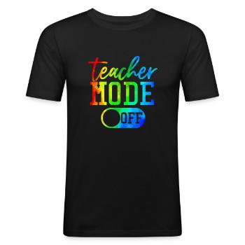 Lehramt Grundschule Lehramt Lehramt - Männer Slim Fit T-Shirt - Schwarz - Vorne - Nik (191cm)