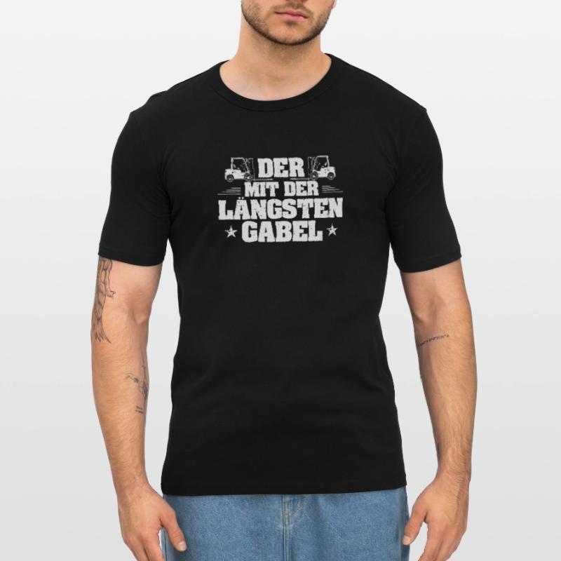 Staplerfahrer Gabelstaplerfahrer Gabelstapler Männer Slim Fit T-Shirt